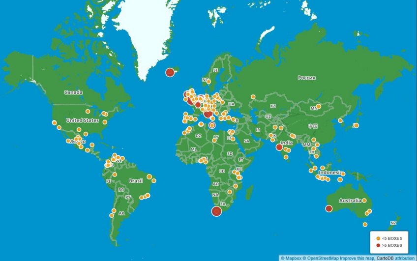 Hier ist "Universe in a Box" im Einsatz. Hier ist "Universe in a Box" im Einsatz.