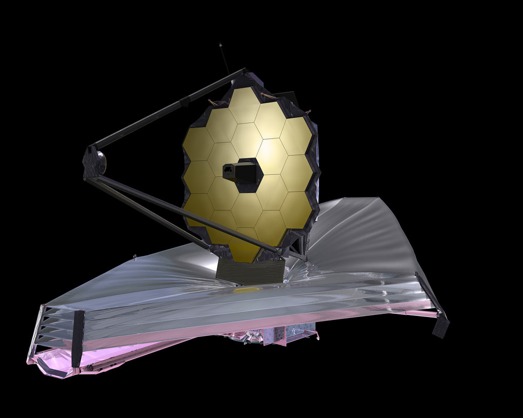 Das James-Webb-Weltraumteleskop.