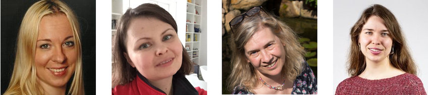 Von links nach rechts: Odine Raven, Caroline Hofstätter, Petra Jörns, Nele Sickel Von links nach rechts: Odine Raven, Caroline Hofstätter, Petra Jörns, Nele Sickel