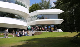 Tag der Offenen Tür der astronomischen Institute auf dem Königstuhl am 22.7.2012: Mehr als 4000 astronomieinteressierte Besucher strömen an diesem Tag ins Haus der Astronomie, ins Max-Planck-Institut für Astronomie und in die Landessternwarte auf dem Heidelberger Königstuhl. Bild: HdA/M. Pössel