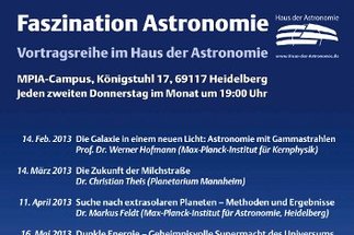 Vortragsreihe "Faszination Astronomie" 2013