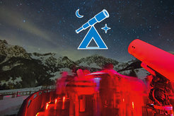Beobachtungsnacht beim 1. internationalen Astronomiecamp der ESO Ende Dezember 2013.