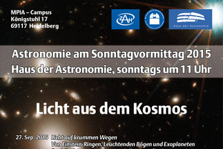 Vortragsreihe "Astronomie am Sonntagvormittag" 2015