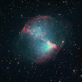 Der Hantelnebel M27, aufgenommen mit den Faulkes-Teleskopen Der Hantelnebel M27, aufgenommen mit den Faulkes-Teleskopen