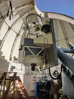 Das 60cm-ROTAT-Teleskop der Stiftung Interaktive Astronomie und Astrophysik in seiner Kuppel am Observatoire de Haute Provence