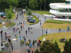 Besucher beim Tag der Offenen Tür auf dem MPIA-Campus am 21. Juni 2015