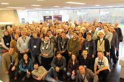 Teilnehmer der bundesweiten Lehrerfortbildung zur Astronomie der WE-Heraeus-Stiftung im Haus der Astronomie, Heidelberg 2016.
