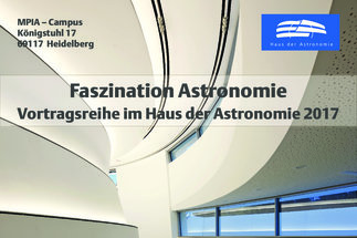 Vortragsreihe "Faszination Astronomie" 2017