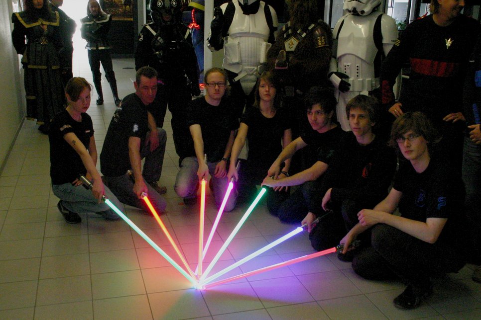 Lichtschwerter in Aktion beim Saberproject