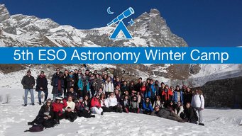 Die Teilnehmer des vierten Astronomie-Wintercamps der ESO 2016 Die Teilnehmer des vierten Astronomie-Wintercamps der ESO 2016