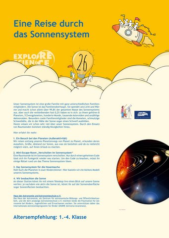 Die Infotafel gibt Auskunft über die Aktivitäten der Station. Die Infotafel gibt Auskunft über die Aktivitäten der Station.