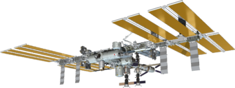 Computermodell der Internationalen Raumstation (ISS). Computermodell der Internationalen Raumstation (ISS).