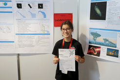 Catharina Hock beim Landeswettbewerb "Schüler experimentieren" in Balingen im Mai 2019