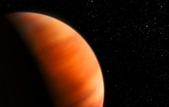 Künstlerische Darstellung des Jupiter-Zwillings um HIP 11915, der HD 32518b ähnlich sein könnte (Ausschnitt)