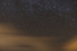 Startrails around the celestial north pole
