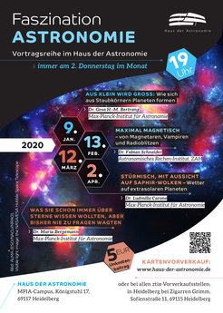 Poster der Vortragsreihe Faszination Astronomie