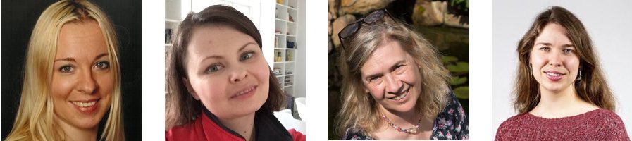 Von links nach rechts: Odine Raven, Caroline Hofstätter, Petra Jörns, Nele Sickel Von links nach rechts: Odine Raven, Caroline Hofstätter, Petra Jörns, Nele Sickel