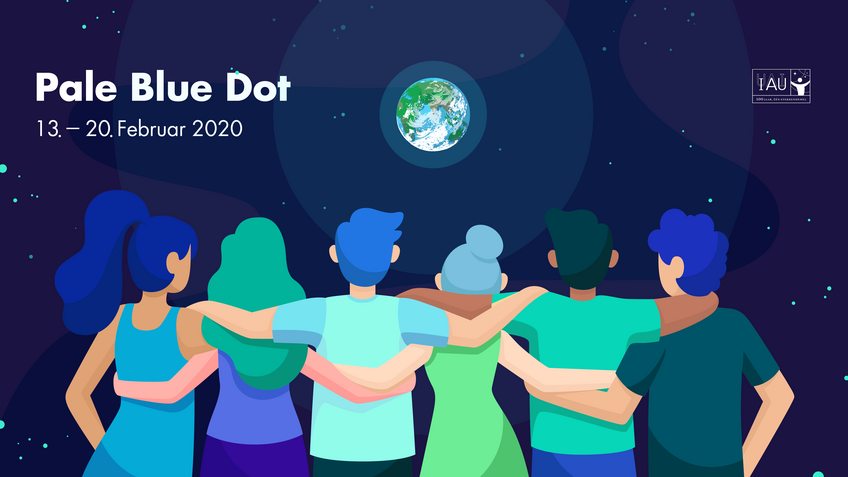 Banner des "Pale Blue Dot"-Projekts Banner des "Pale Blue Dot"-Projekts