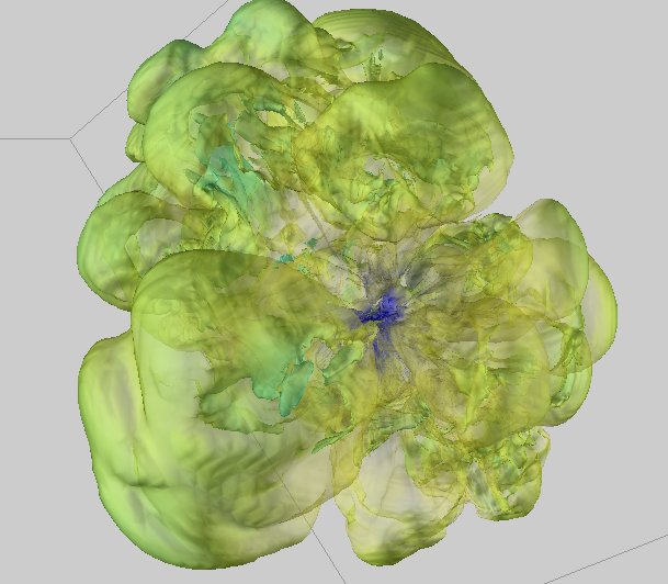 Multi-Koordinaten-Ansicht zur Visualisierung von Kernkollaps-Supernovae