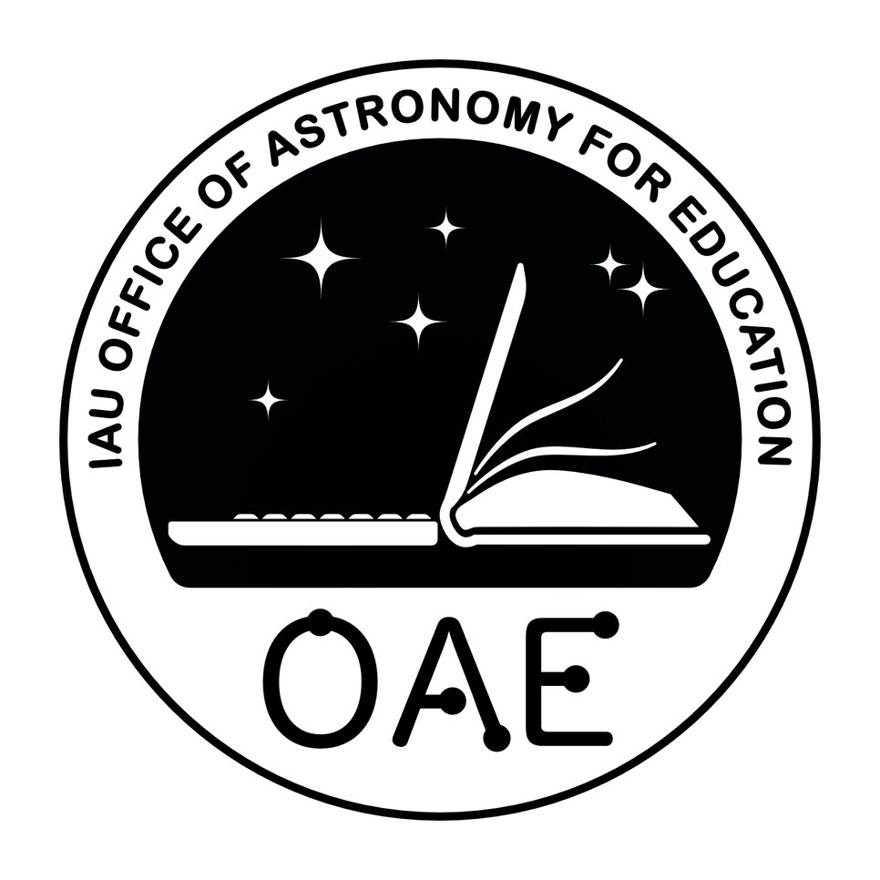 Logo des Office of Astronomy for Education(OAE) der Internationalen Astronomischen Union (IAU)