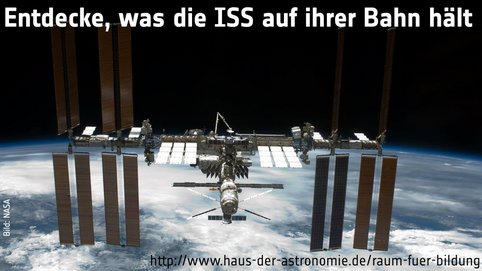 Entdecke, was die ISS auf ihrer Bahn hält.