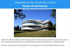 Start of the virtual tour through the House of Astronomy