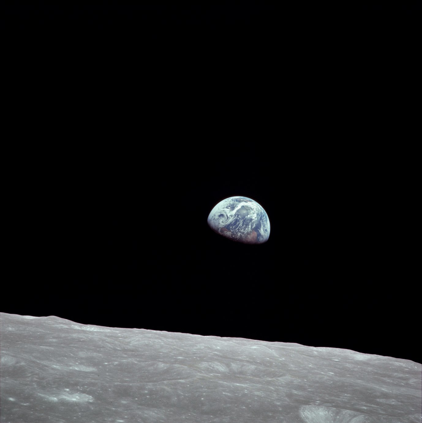 Earth and Moon, as seen by the Apollo 8 astronauts