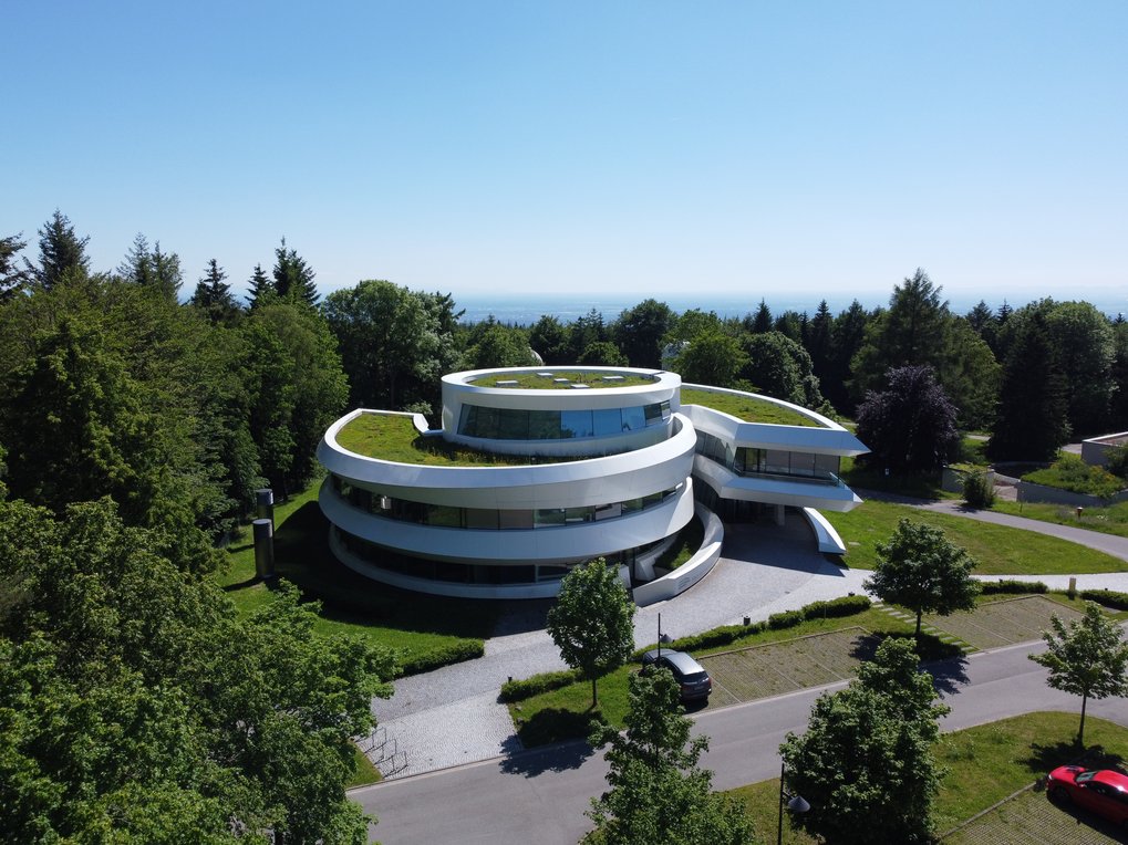 Luftaufnahme des HdA bei wolkenlosem Himmel am 13. Juni 2021.