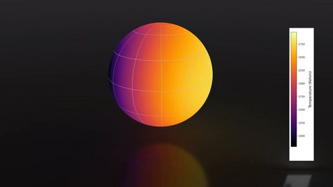 First detailed measurements of atmospheric conditions on the nightside of a tide-bound hot Jupiter and change in the physical state of water as it moves between the hemispheres of exoplanet WASP-121 b.<br /><em>Video: T. Müller, T. Mikal-Evans</em>