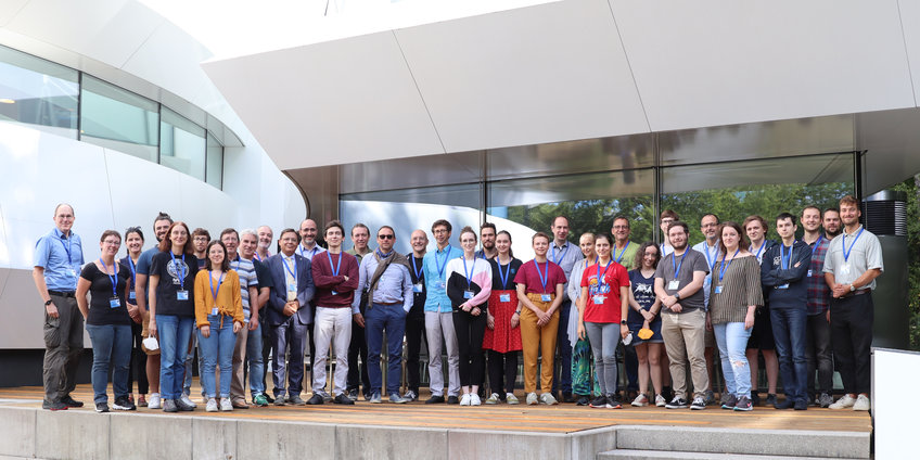 Participants of the Heraeus Summer School 2022 in front of Haus der Astronomie