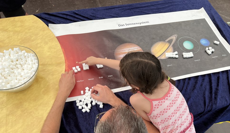 Welche Masse haben die Sonne und die Planeten?