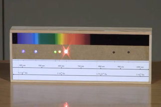 Spektrino mit leuchtenden Leuchtdioden