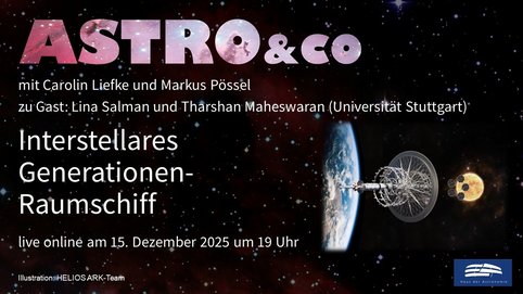 Ein generationenübergreifendes Raumschiff könnte eine mehrere hundert Jahre dauernde Reise zu einem möglicherweise bewohnbaren Exoplaneten ermöglichen. Lina Salman und Tharshan Maheswaran vom Institut für Raumfahrtsysteme der Universität Stuttgart stellen das Konzept des HELIOS-ARK-Projekts vor.