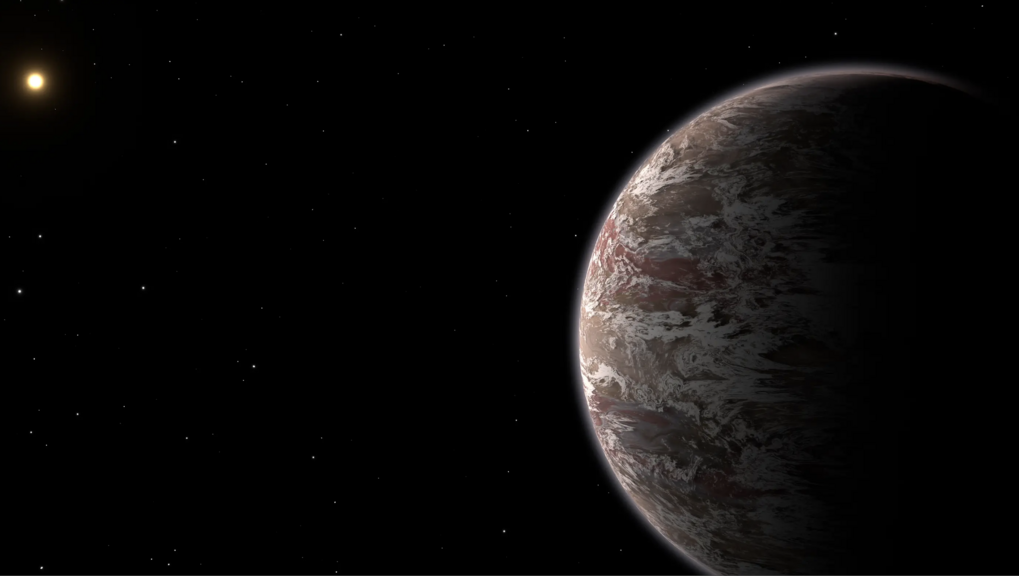 Exoplanet mit Wolken