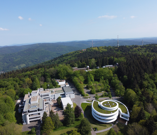 Luftaufnahme des MPIA-Campus